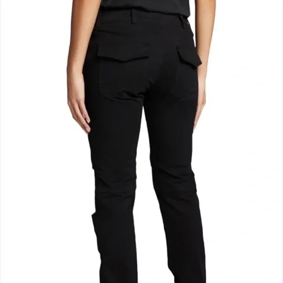 Nili Lotan Pants Womens Dark Navy French military Cropped zipper NWT